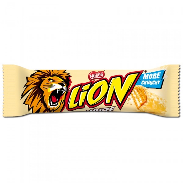 Батончик Nestle LIon White в белом шоколаде   42гр