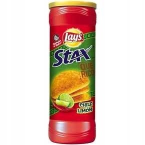 Чипсы Lay's Stax Chili Limon в тубе   155,9гр