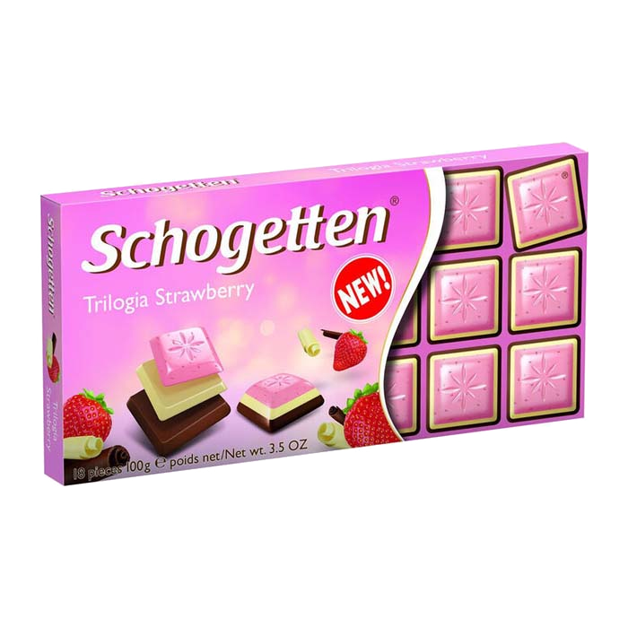 Шоколад Schogetten Trilogia Strawberry (Трилогия Клубника) 100гр