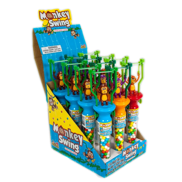 Candy Monkey Swing Filled With Candy Разноцветные Конфеты 13гр