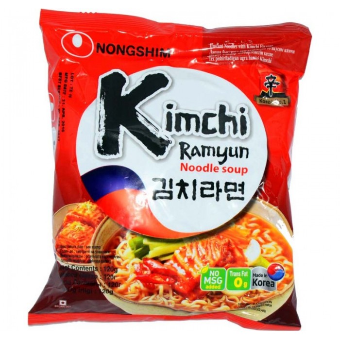 Лапша быстрого приготовления  Nongshim со вкусом Kimchi Ramuyn 120гр