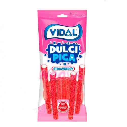 Жев. мармелад Vidal Dulci Pica Sour Strawberry 90гр.