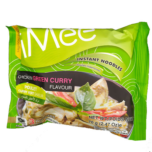 Лапша быстрого приготовления iMEE с зелёной пастой и вкусом курицы 70гр