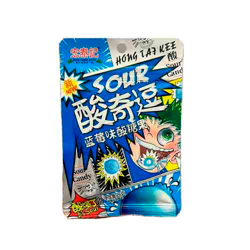 Конфеты HONG TAI KEE FOODS SOUR Blueberry 26гр