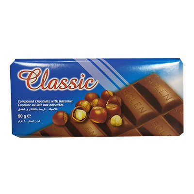 Шоколад молочный CLASSIC с ароматом фундука 90гр Турция