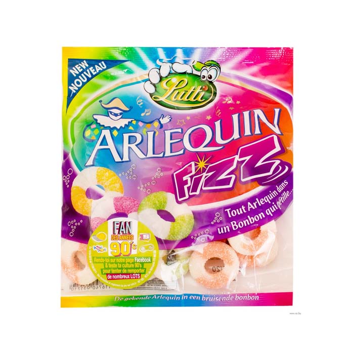 Мармелад Lutti arlequin fizz 225 г Франция