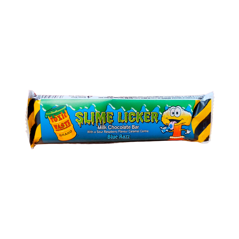 Шоколадный батончик Toxic Waste Slime Licker Blue Raspberry Choc Bar   50гр