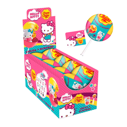 Леденец Chupa Chups Hello Kitty Strawberry  12гр