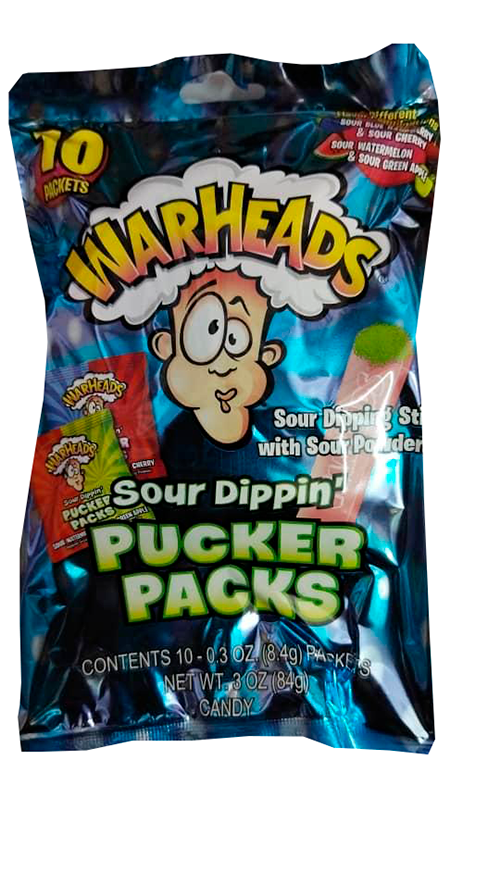 Warheads Sour Pucker Packs 84 г. (пакет)