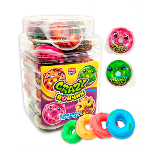 Жев.мармелад КандиКлаб Grazy Пончик   10гр