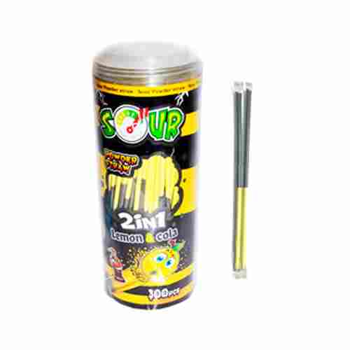 Шипучка в трубочке Powder Straw Cola/Lemon 4гр