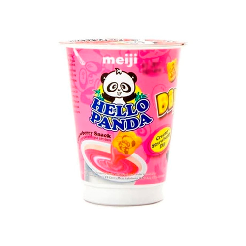 Печенье Meiji Hello Panda Dip Dip Strawberry 20гр
