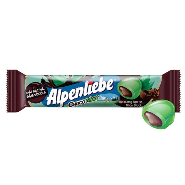 Конфеты леденцовые Alpenliebe Choco Mint 26гр
