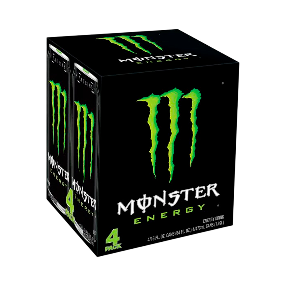 Энергетический напиток Monster ORIGINAL 4х500 мл  2 000мл