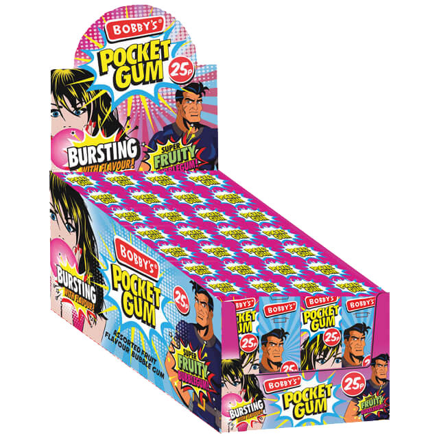 Жевательная резинка драже POCKET GUM тропическое ассорти 28 гр.