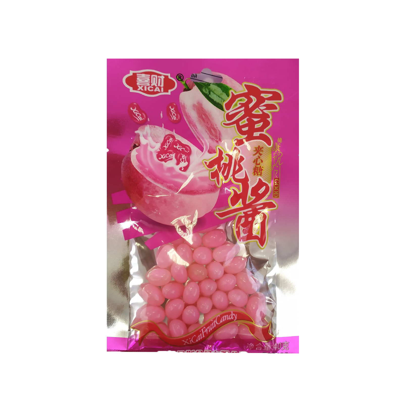 Мармелад XiCai Fruit Candy персик 40гр. Китай