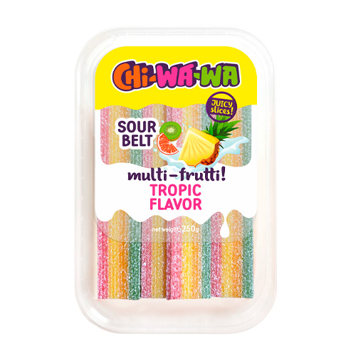 Жев.мармелад Chi-Wa-Wa Minibox Tropic Sour Belts  250гр