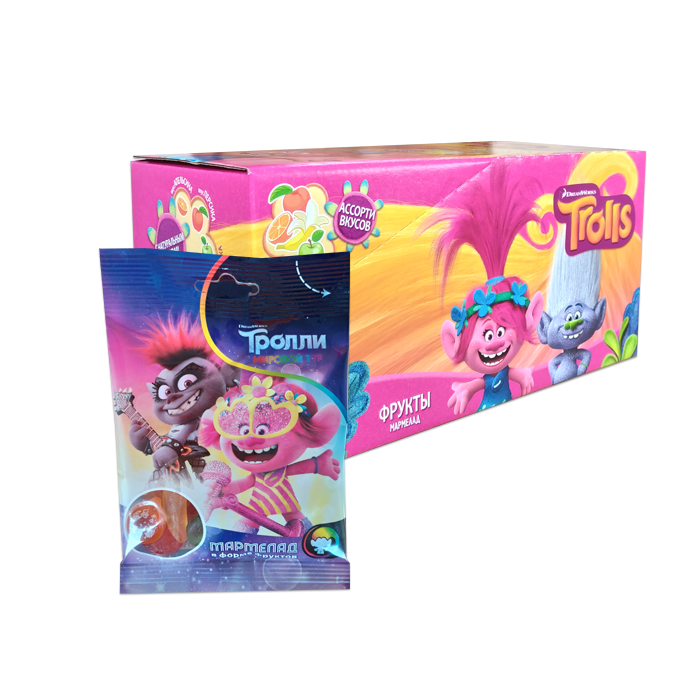 Жев. мармелад TROLLS Vitafruit 65г.