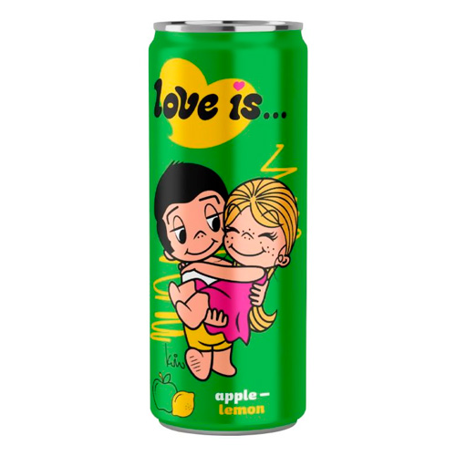 Газ.напиток Love is Яблоко-Лимон м  330мл