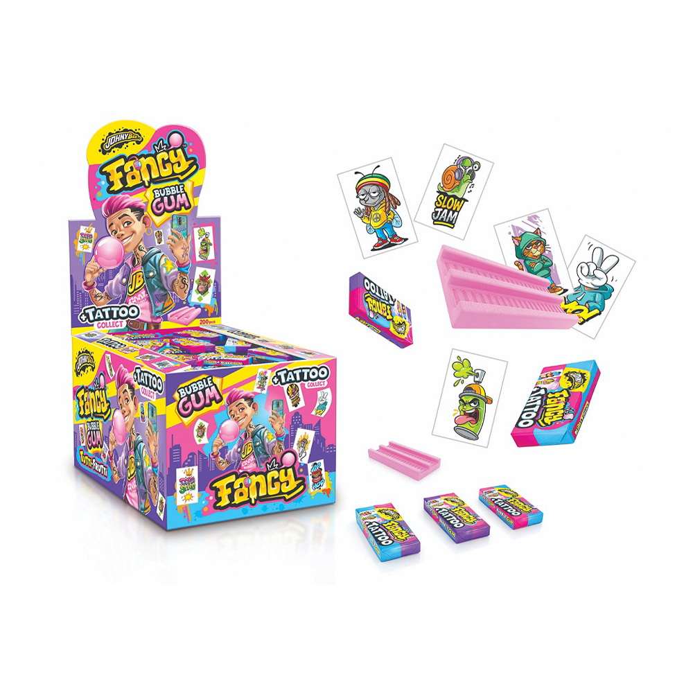 Жев.резинка Johny Bee Fancy Gum с Тату Johny Bee   5гр
