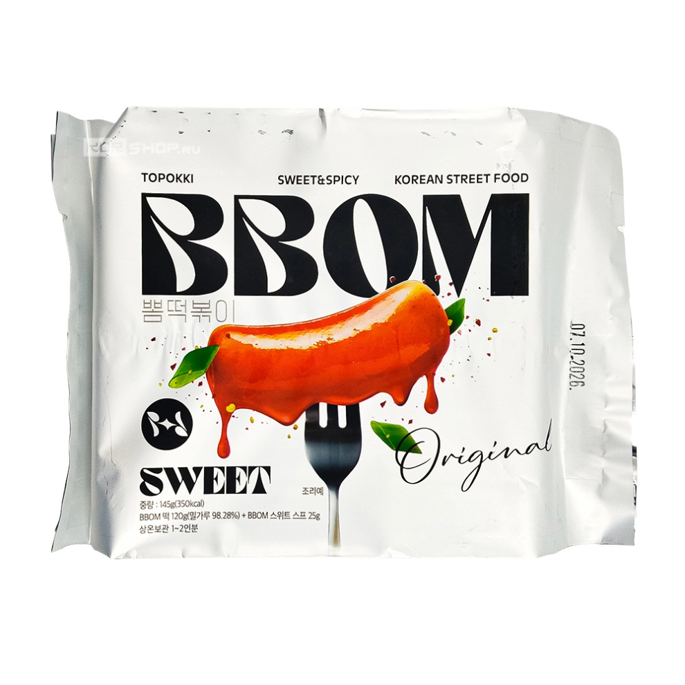 Рисовые палочки BBOM Pouch Topokki Original   145гр