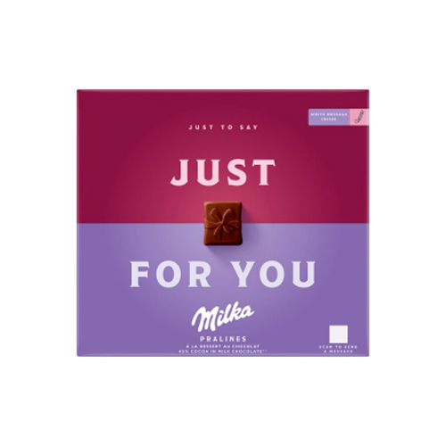 Набор шоколадных конфет Milka Just For You шоколадным кремом 110гр