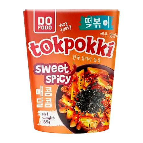 Рисовые палочки Do Food Tokpokki Sweet Spicy   165гр