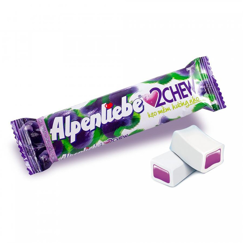 Жев.конфеты Alpenliebe 2 Chew Grape  24,5гр