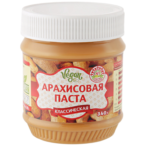 Арах.паста АЗБУКА ПРОДУКТОВ классическая 340г