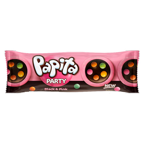 Печенье Papita Black & Pink  Strawberry  63гр