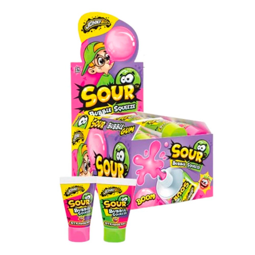 Жев.резинка Johny Bee Bubble Squeeze Sour  30гр
