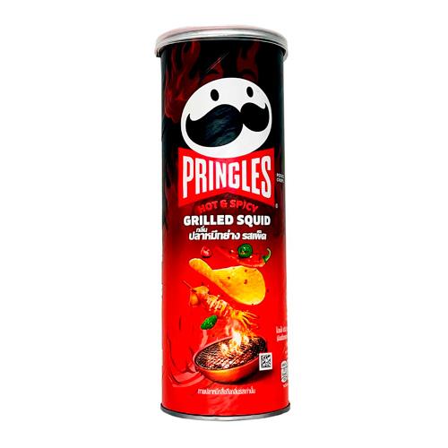 Чипсы Pringles  Chip Hot and Spicy Grilled Squid    102гр