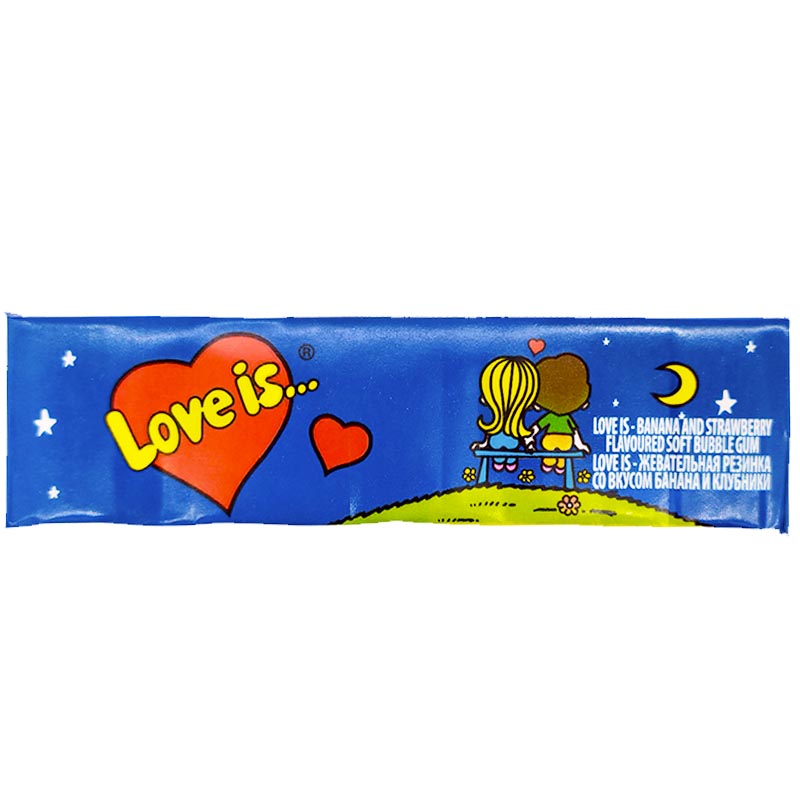 Жевательная резинка Love is Клубника банан 20гр