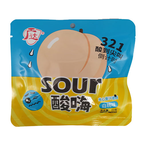 Конфеты SOUR 321 Персик кислые 22гр