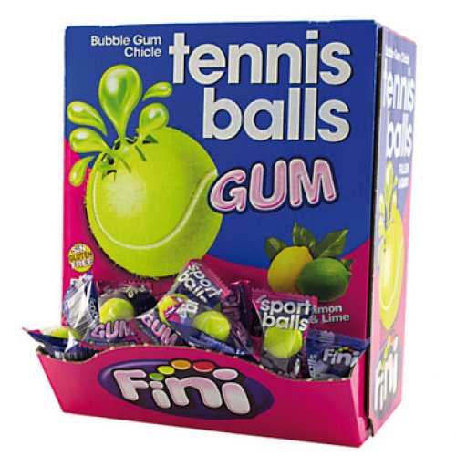 Жев.резинка FINI Tennis теннисный мячик    5гр