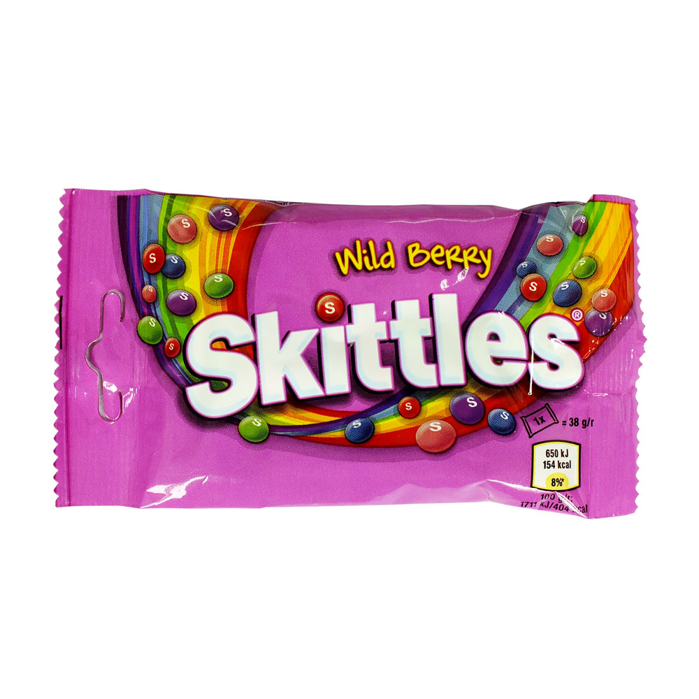 Драже Skittles (Wild Berry) лесные ягоды 45гр
