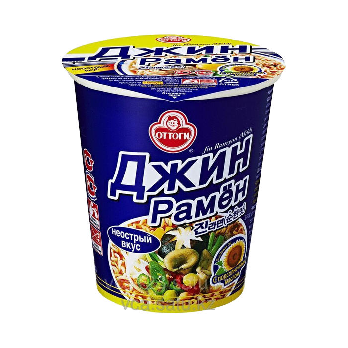Лапша Оттоги Джин Рамён майлд (не острая) 65гр.