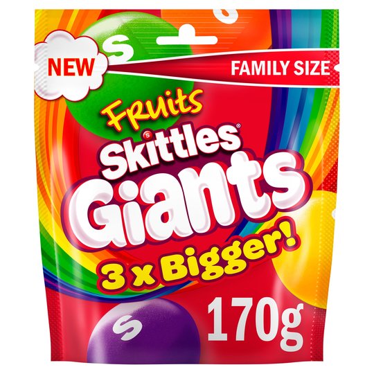 Драже Skittles Fruit гигантские драже 170гр