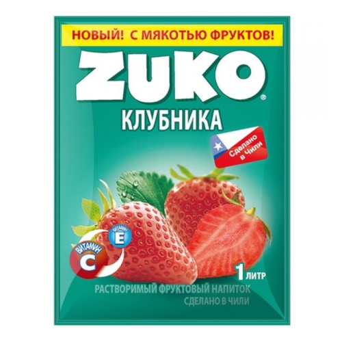 Растворимый напиток Zuko Клубника   20гр