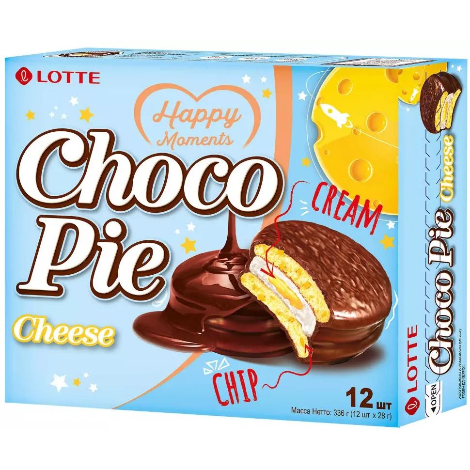 Печенье Lotte CHEESE   336гр