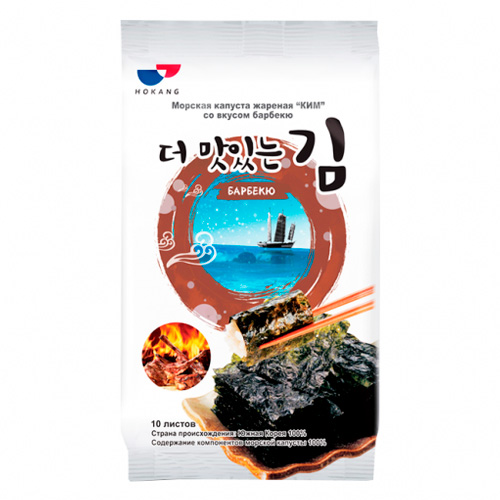 Морская капуста Hokang жареная "КИМ" со вкусом барбекю   5гр