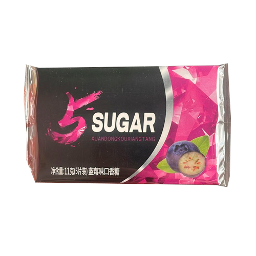 Жев. резинка 5 Sugar Черника 11гр.