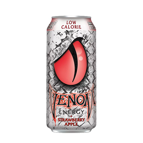 Газ. Напиток б/а тонизирующий VENOM Strawberry Apple Low Calorie 0,473 литра
