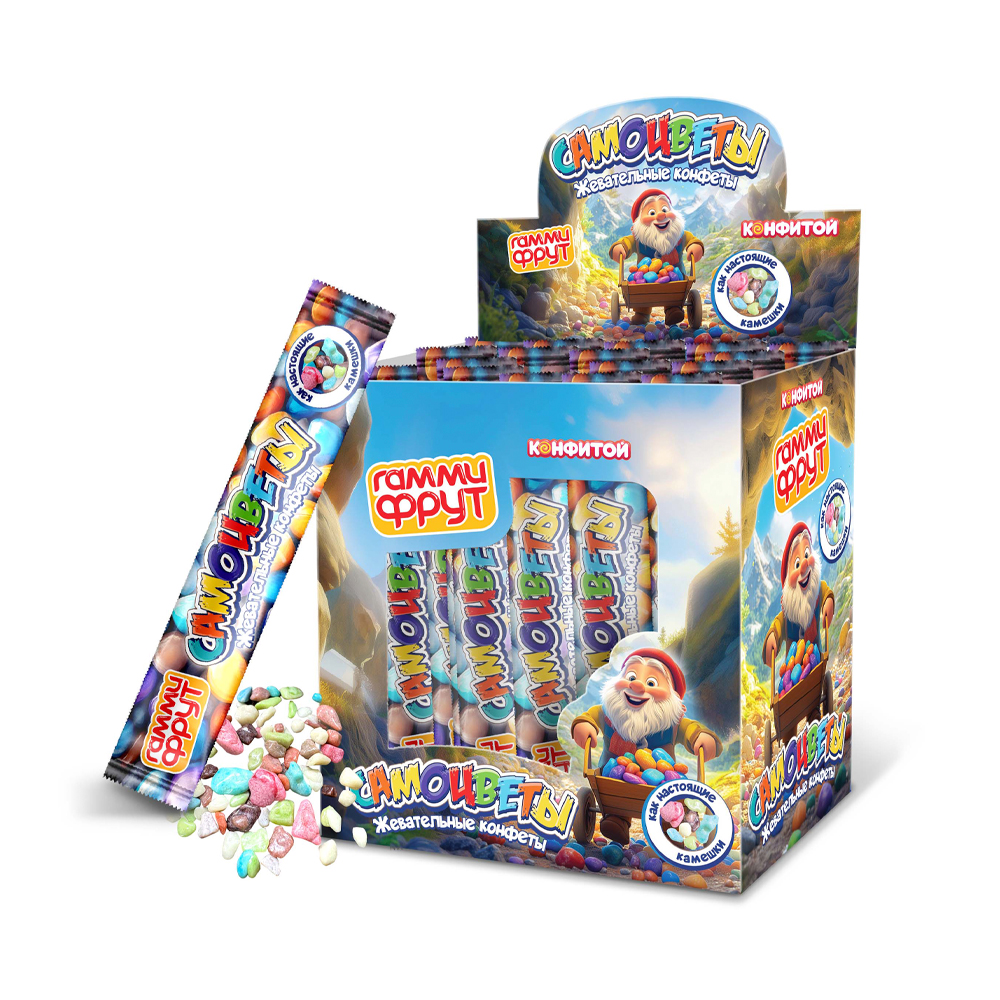 Жев.конфеты Гамми Фрут Самоцветы   10гр