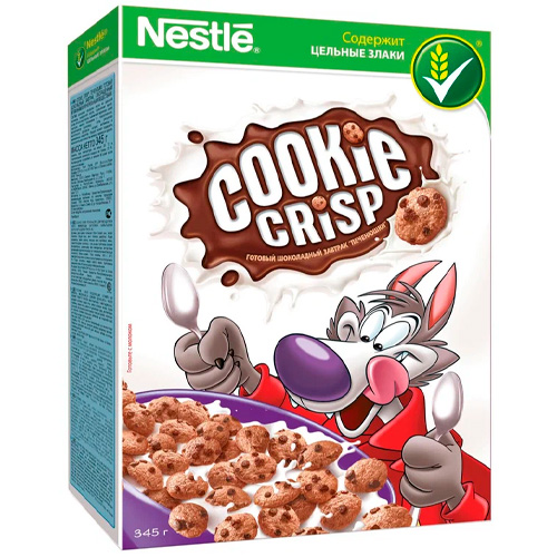Готовый завтрак Cookie Crisp с шоколадными печеньками 300гр