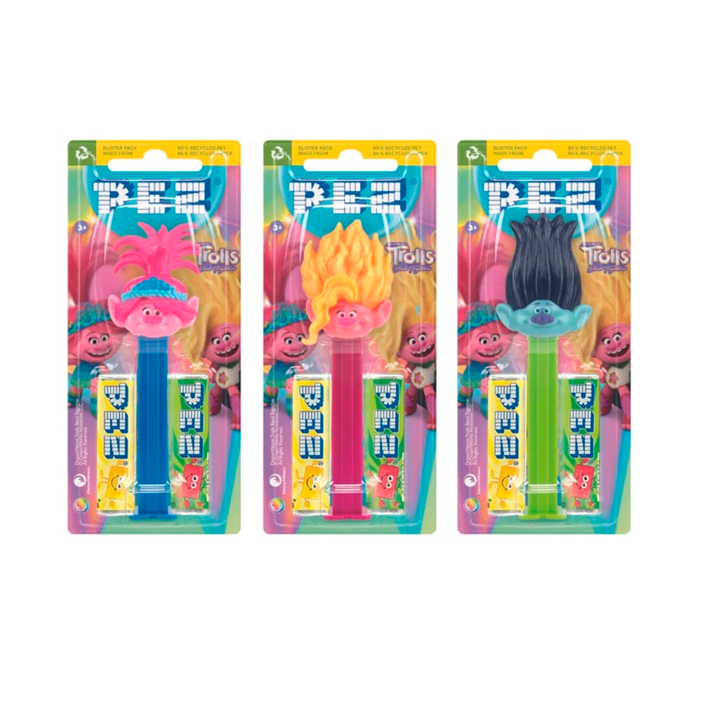 Карамель леденцовая PEZ TROLLEY   17гр