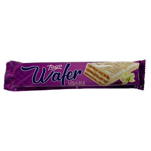 Вафли WAFER в белой шоколадной глазури с ванильной начинкой   30гр