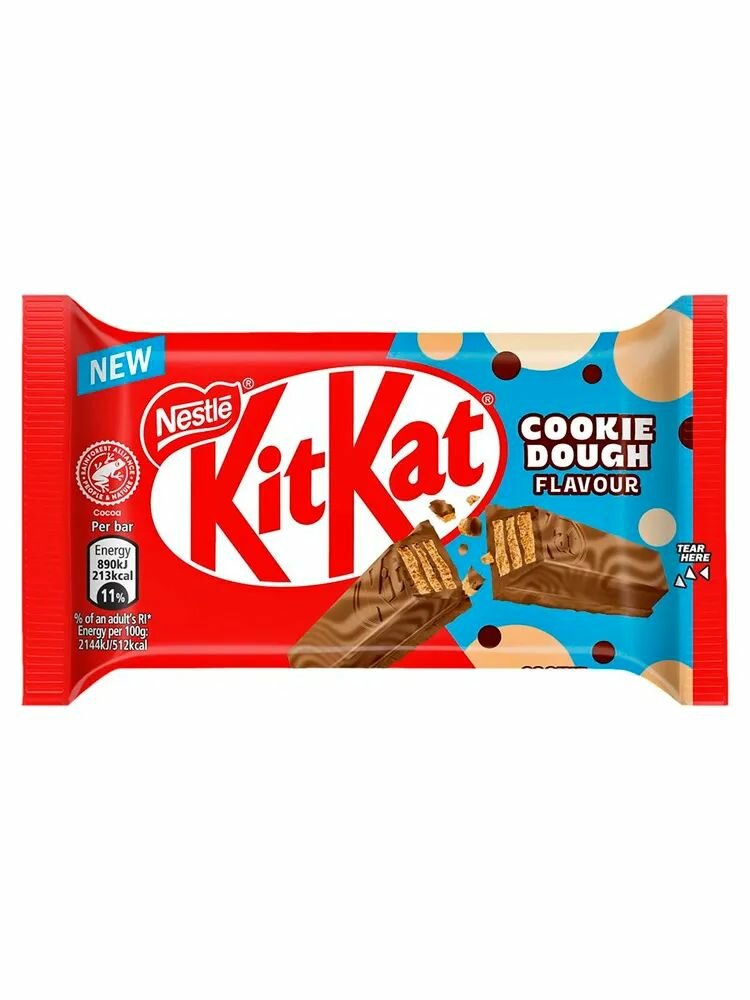 Шоколадный батончик KitKat 4F COOKIE DOUGH    41,5гр
