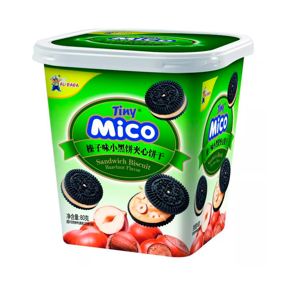 Печенье Tiny Mico Sandwich Biscuit Hazelnut   80гр
