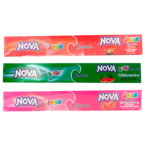 Жев.мармелад Nova Sour Belt Микс (Watermelon,Cola,Strawberry) 15гр
